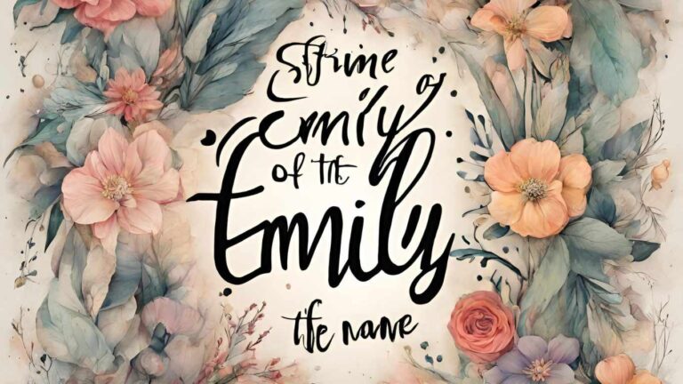 Spiritual Meaning of the Name Emily(Disclosed)